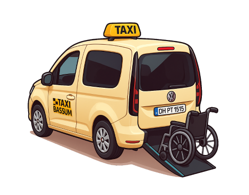 Taxi mit Rollstuhl